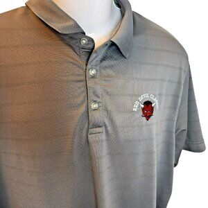 Callaway Golf Polo XL Tall |‎ Poly | Gray Microstripe | Red Devil Classic